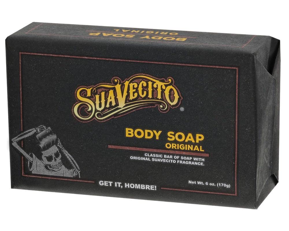 Suavecito Body & Hand Soap Bars - Moisturizing Original Fragrance | 6 oz, 3-Pack