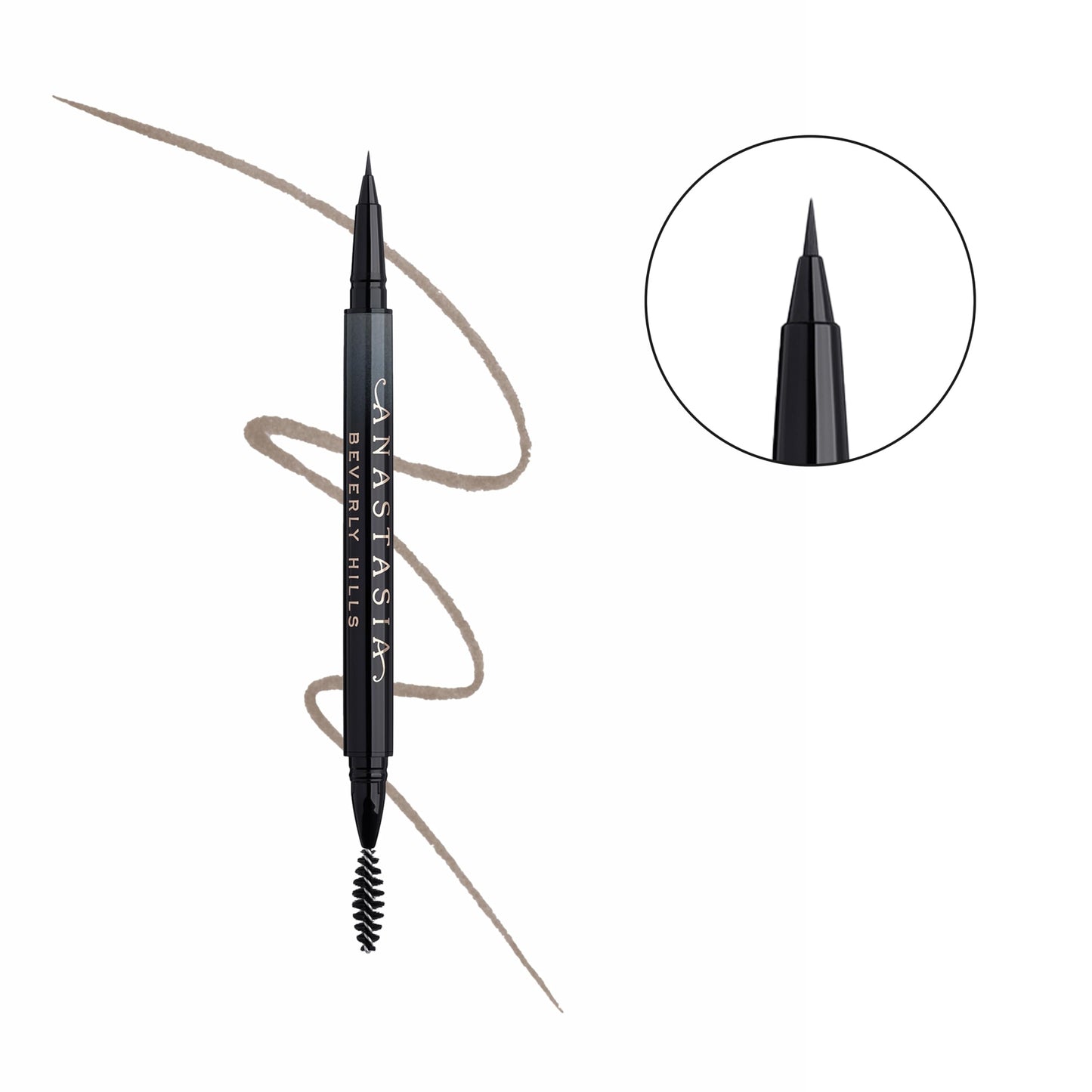 Anastasia Beverly Hills Microstroke Brow Pen - Waterproof Long-Wear Liquid Brow Definer with Superfine Brush Tip for Full-Looking Brows - Chocolate