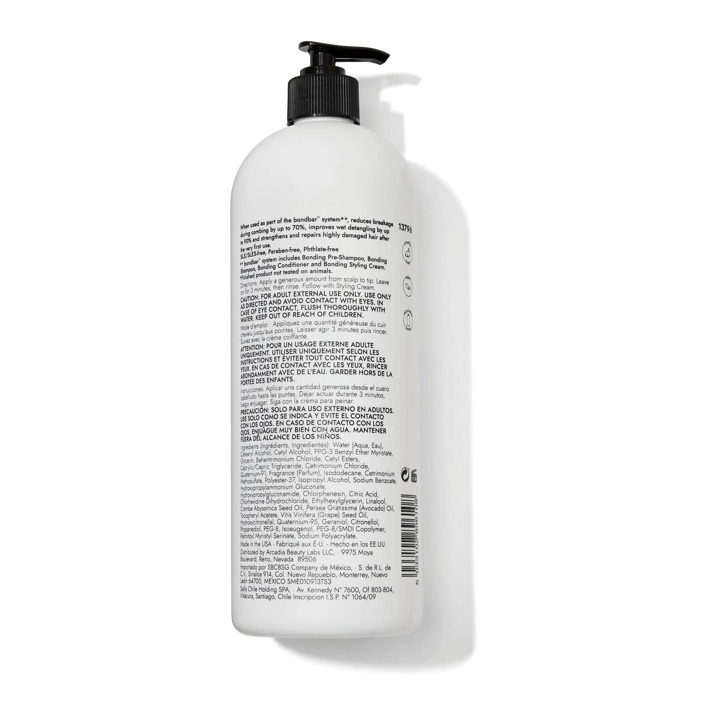 Bondbar Conditioner for Damaged Hair, Repairs, Protects, Strengthens & Hydrates All Hair Types & Textures, Vegan, CrueltyFree, 33.8 fl oz