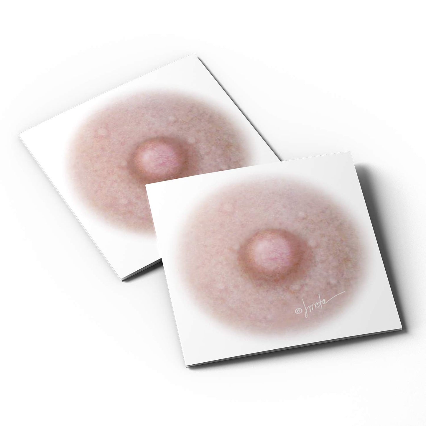 Breast Cancer Areola Temporary Tattoos, Fitzpatrick Colors 1-5, 1.5 inch, 5 pairs