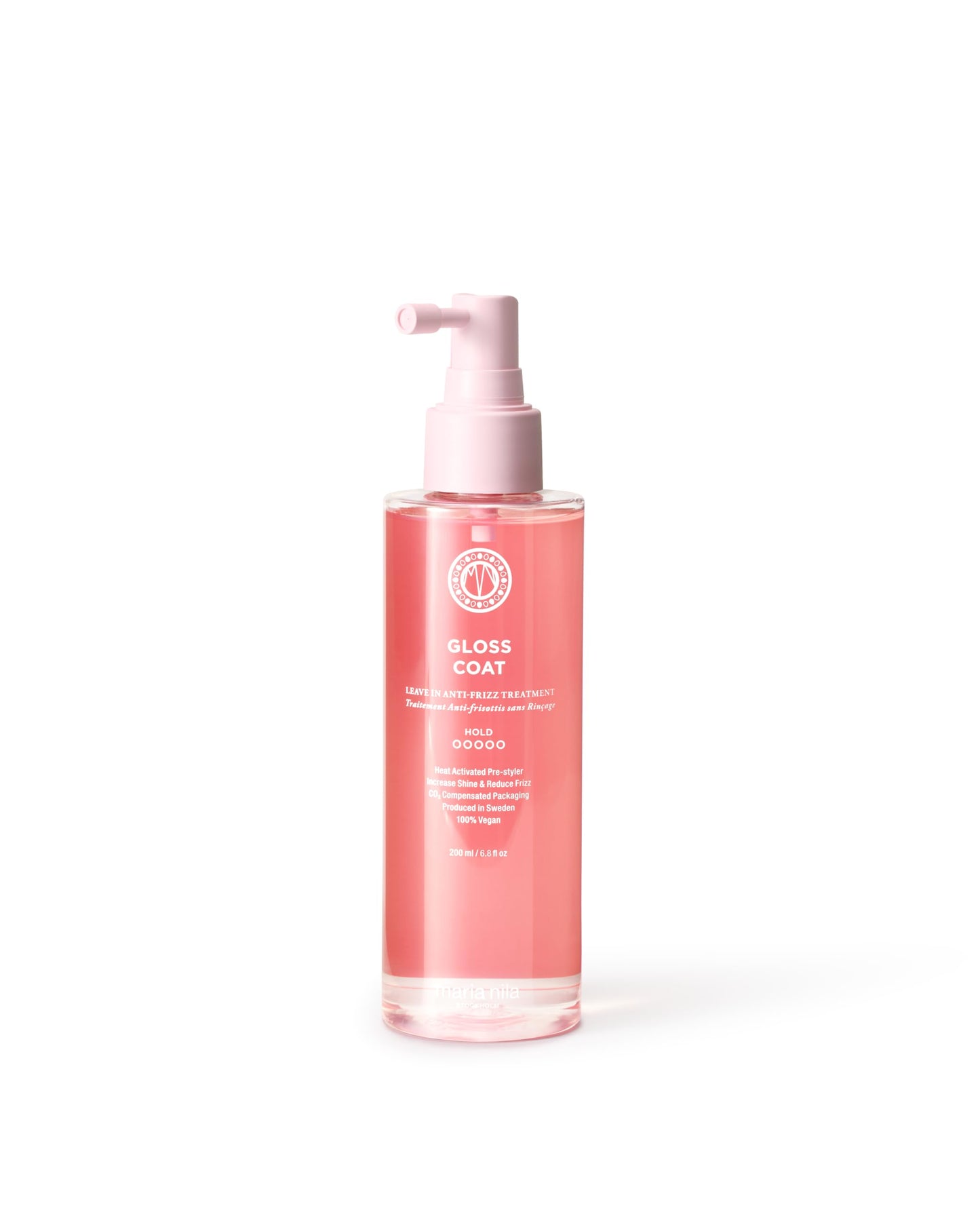 Maria Nila Gloss Coat, Heat-activated Smoothing treatment, For Long-lasting shine, Frizz control, & Humidity protection, 6.8 Fl Oz