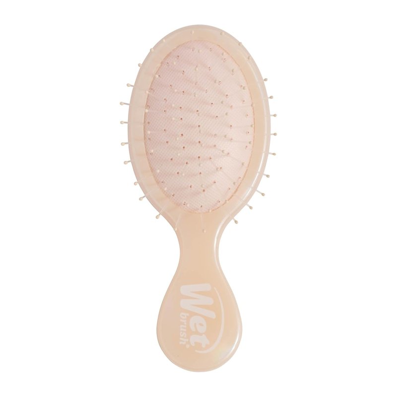 Mini Detangler Hair Brush - Ultra-Soft IntelliFlex Bristles | Cream Iridescence Icon, Travel-Friendly for All Hair Types
