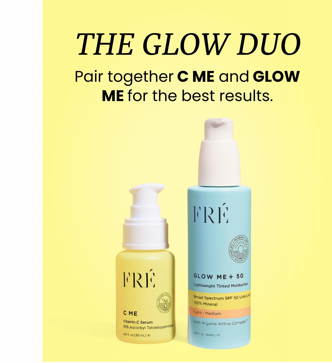 FRÉ Lightweight Tinted Moisturizer | Mineral Face Sunscreen, Sunscreen Makeup & BB Cream SPF | Light-Medium, 1.69 oz
