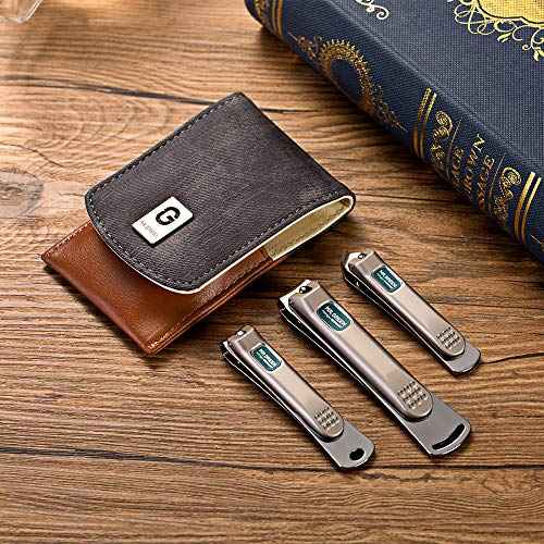 MR.GREEN 3 pcs Nail Clippers Set Stainless Steel Nail Clippers & Slant EDG Toenail Clipper Cutter for Men and Women