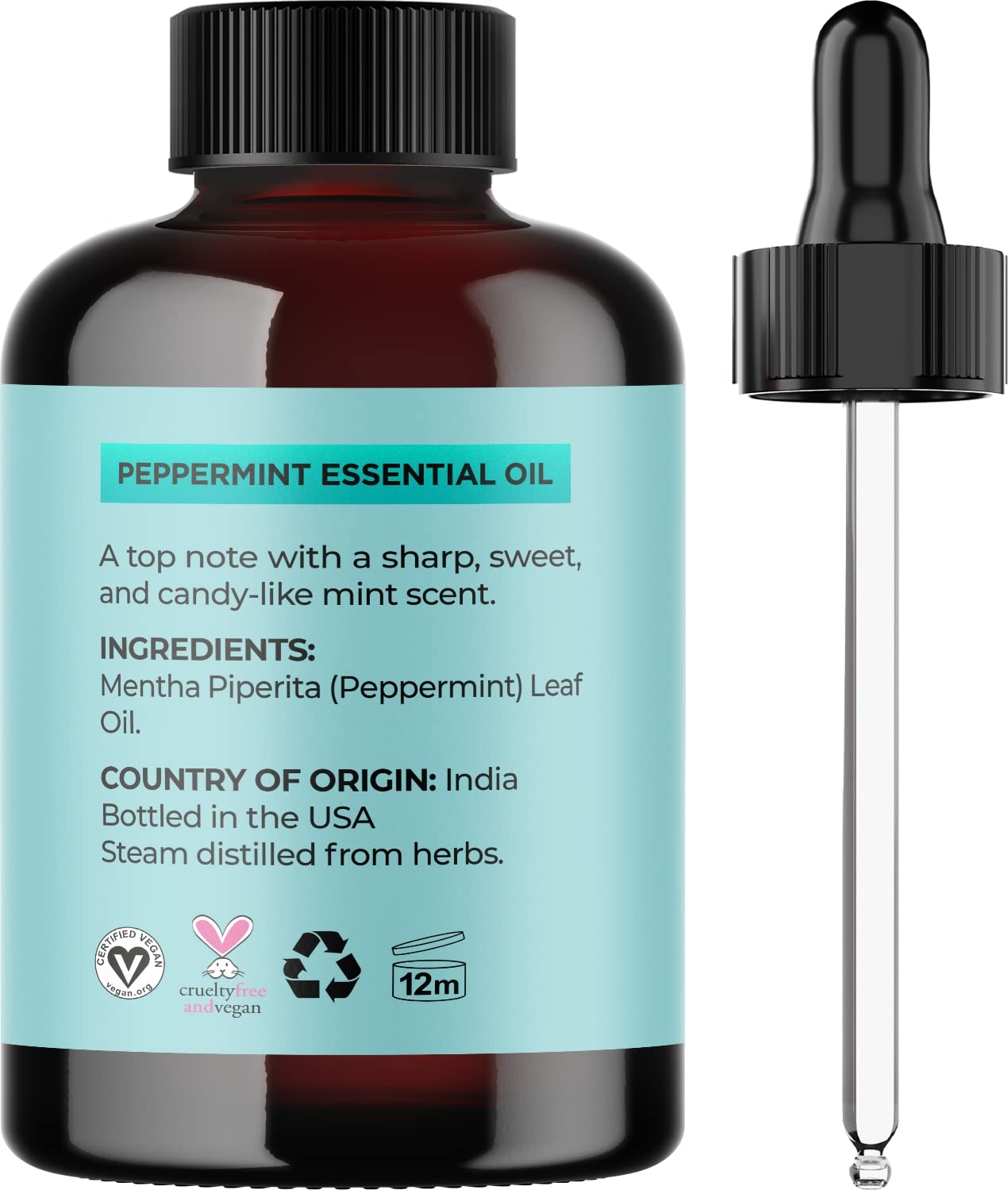 Premium Hair Oils for Hair Growth - Pure Peppermint and Rosemary Oil for Hair Growth - Hair Treatment Oils Set with Rosemary Essential Oil and Peppermint Essential Oil 4 Fl Oz Each
