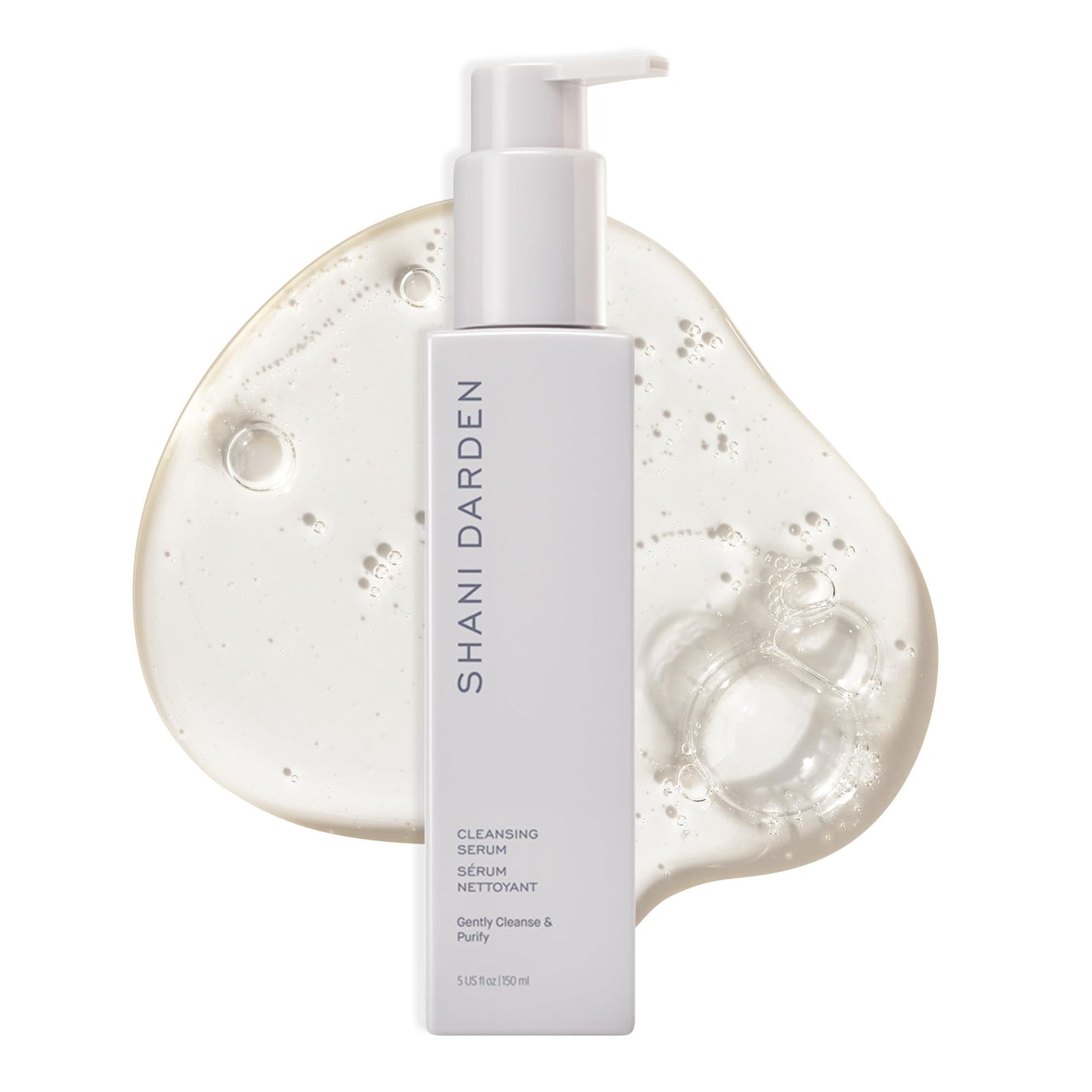 SHANI DARDEN SKIN CARE Cleansing Serum Face Wash for All Skin Types, Gentle Daily Hydrating Gel Facial Cleanser & Makeup Remover with Hyaluronic Acid & Oat Bran, Removes Excess Oil & Dirt, 4 fl oz