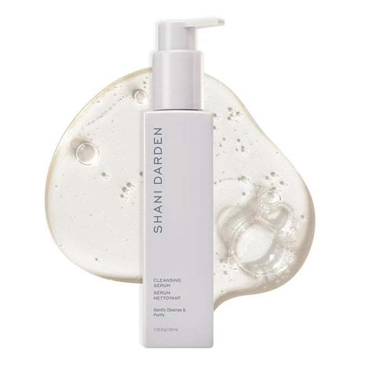 SHANI DARDEN SKIN CARE Cleansing Serum Face Wash for All Skin Types, Gentle Daily Hydrating Gel Facial Cleanser & Makeup Remover with Hyaluronic Acid & Oat Bran, Removes Excess Oil & Dirt, 4 fl oz