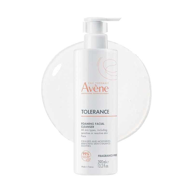 Avène Daily Foaming Facial Cleanser - Gentle Face Wash for Sensitive Skin | Glycerin & Niacinamide, Fragrance-Free