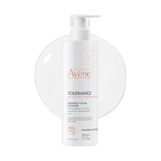 Avène Daily Foaming Facial Cleanser - Gentle Face Wash for Sensitive Skin | Glycerin & Niacinamide, Fragrance-Free