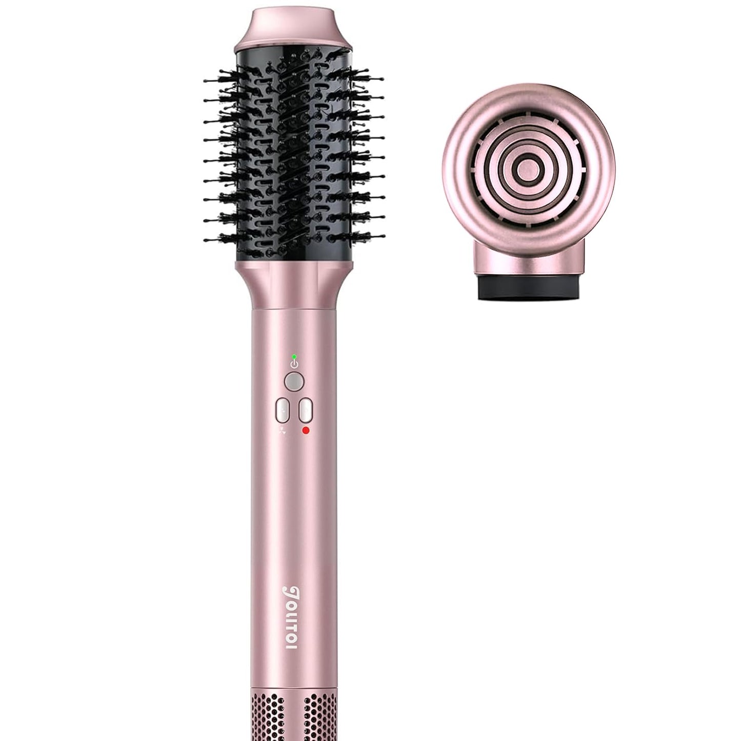 Hair Dryer Brush, Jolitoi 110000 RPM High-Speed Blow Dryer for Fast Drying, Negative Ionic Blow Dryer Brush Anti-frizz, Hot Air Brush Hair Styler for Volumizing, Straightening(Champagne Gold)