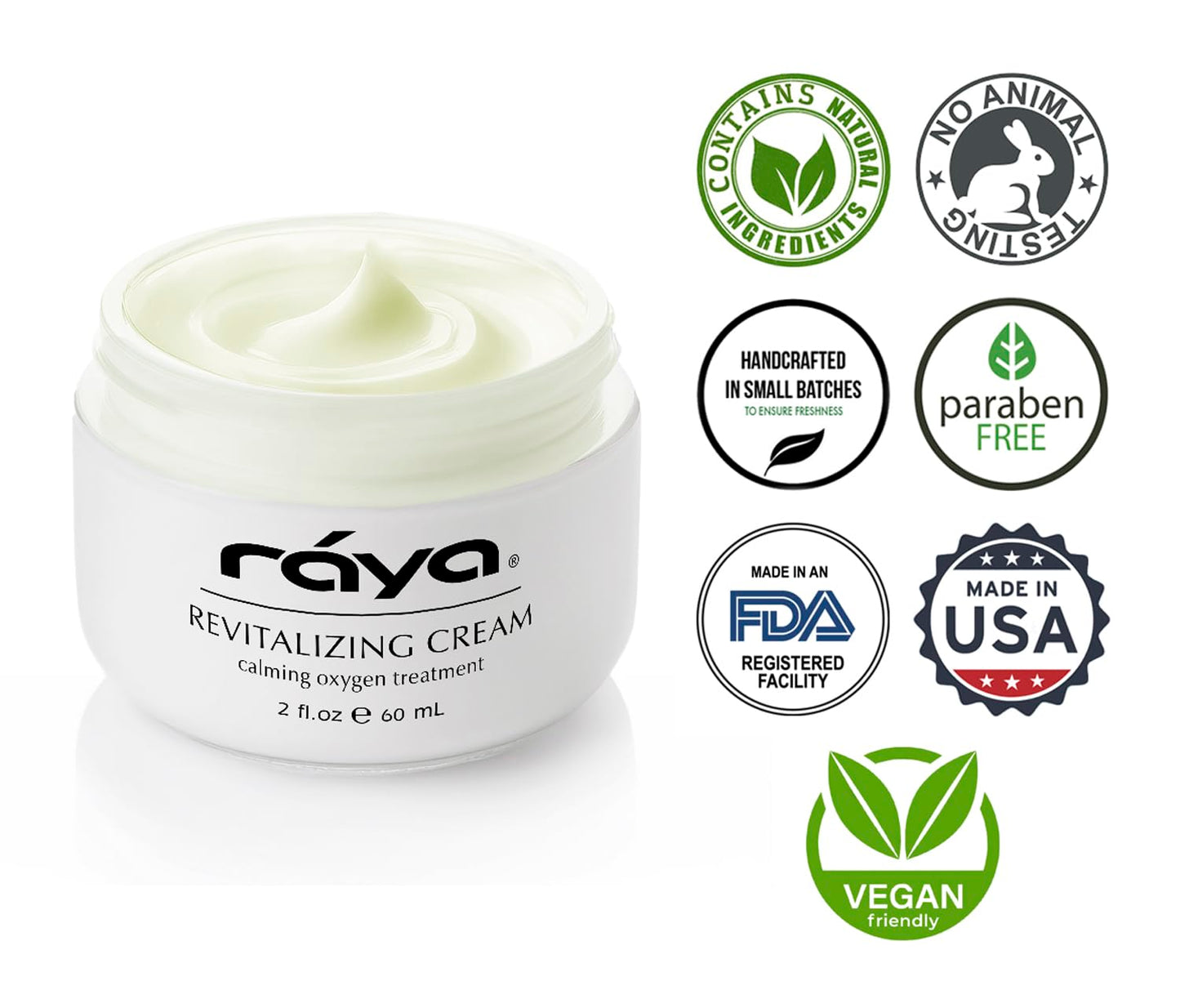 Raya Revitalizing Cream (307) | Moisturizing, Regenerating, and Calming Facial Day and Night Cream for Dry and Irritated Skin | Nourishes and Helps Reduce Fine Lines and Wrinkles