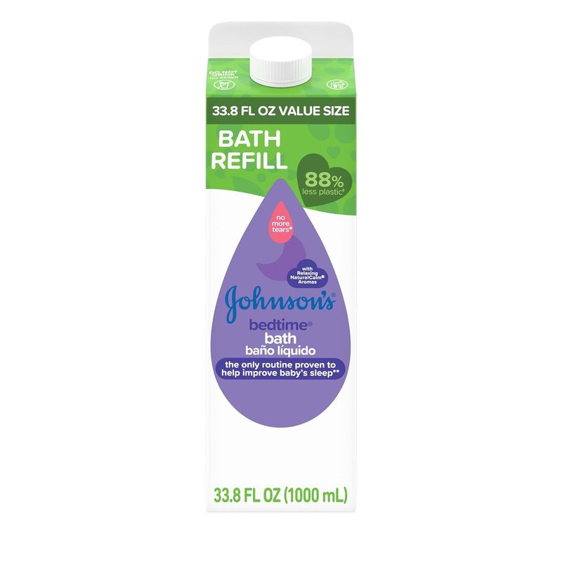 Johnson's Baby Bedtime Bath - Relaxing NaturalCalm Aromas, Hypoallergenic & Tear-Free | 33.8 fl. oz Value Size