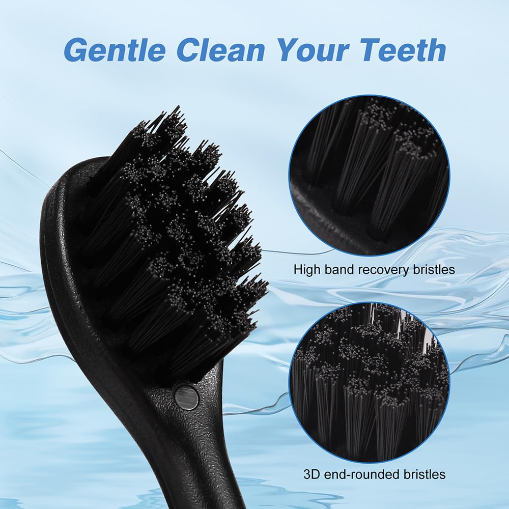 6 Pcs Replacement Toothbrush Heads for Curaprox Hydrosonic Electric Toothbrush Adults, Black
