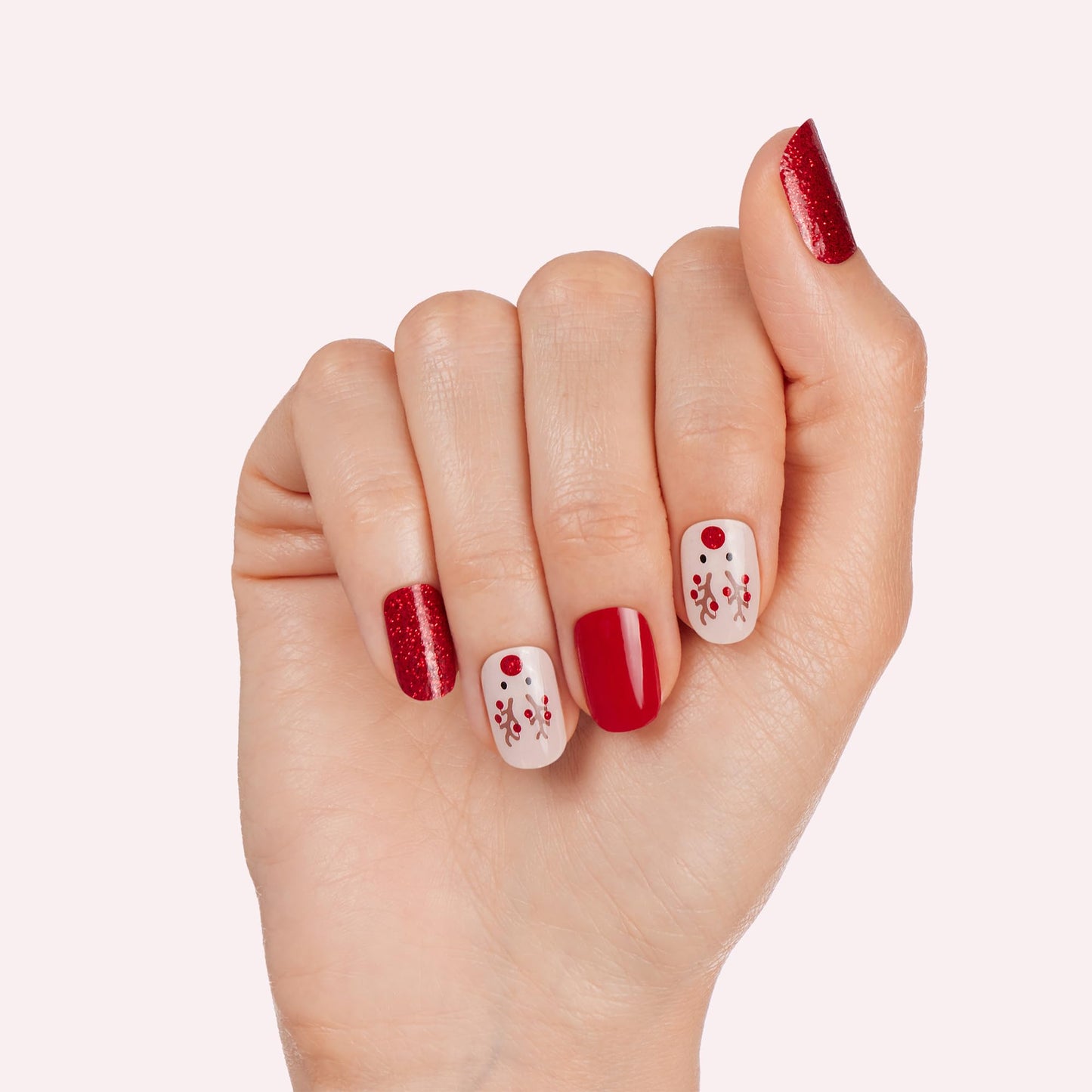 Dashing Diva Gloss Nail Strips - Dad Plaid | UV Free, Chip Resistant, Long Lasting Gel Nail Stickers | Contains 32 Nail Wraps, 1 Prep Pad, 1 Nail File