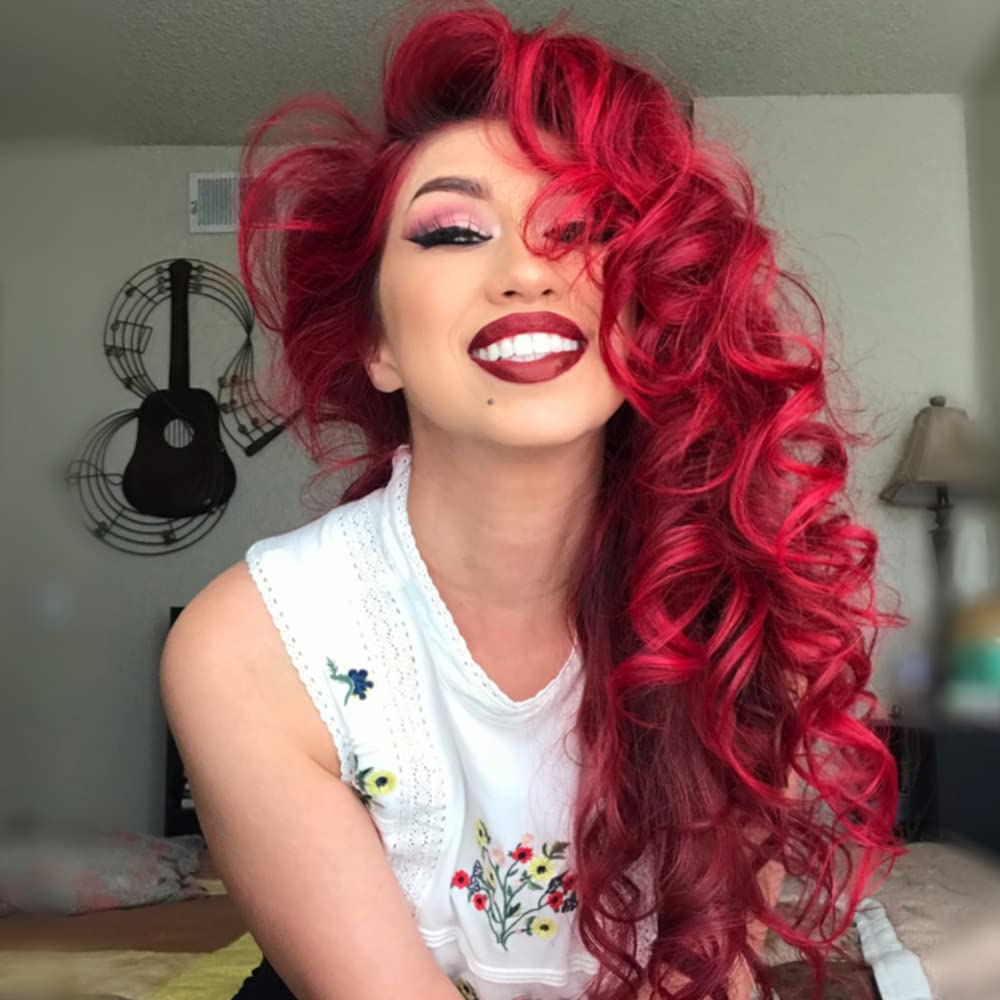 MANIC PANIC Classic Vampire Red Semi Permanent Hair Color - Deep Blood Red Hair Dye for Women & Men That Lasts 4-6 Weeks - Vegan, Ammonia & Cruelty-Free - Create & Mix Custom Shades (4oz / 3pk)