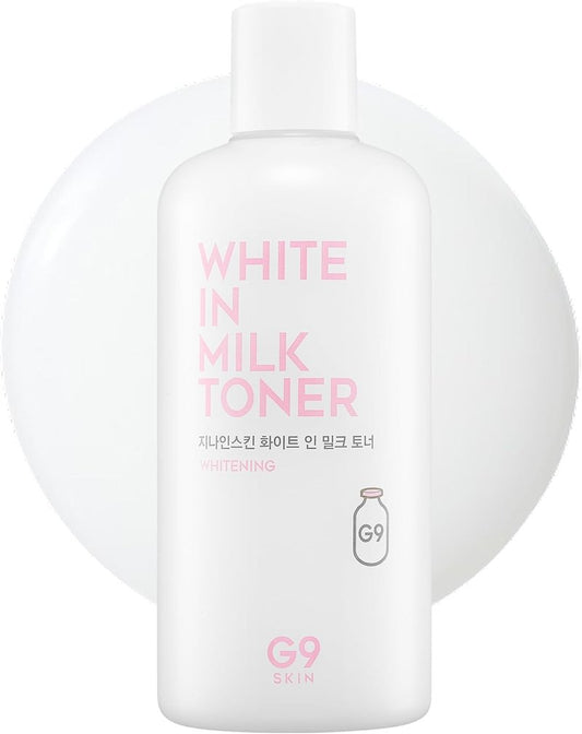 G9SKIN Milky Korean Face Toner - Hydrating 300ml for Dry & Sensitive Skin | Lightweight Moisturizer