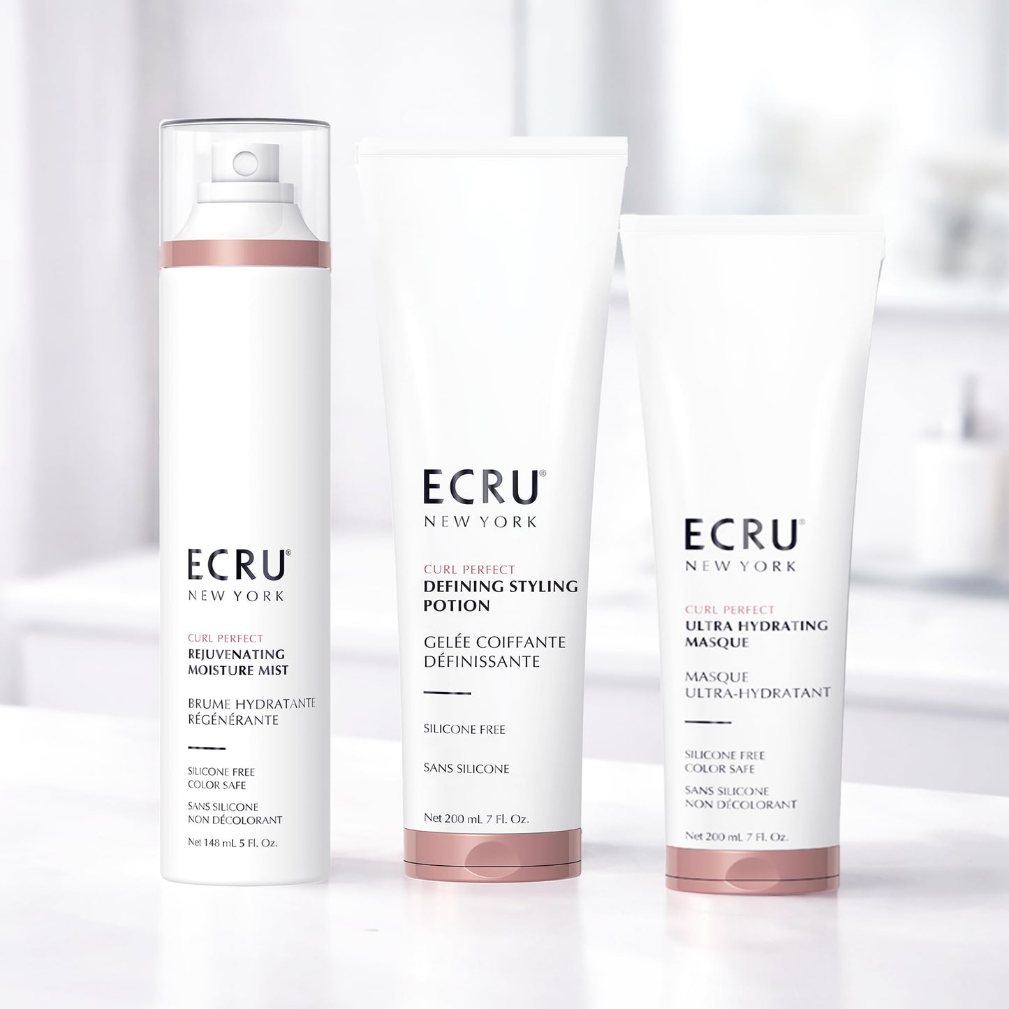Ecru New York Curl Perfect Defining Styling Potion, Anti Frizz Curl Cream, Curly Hair Styling Cream, 7oz