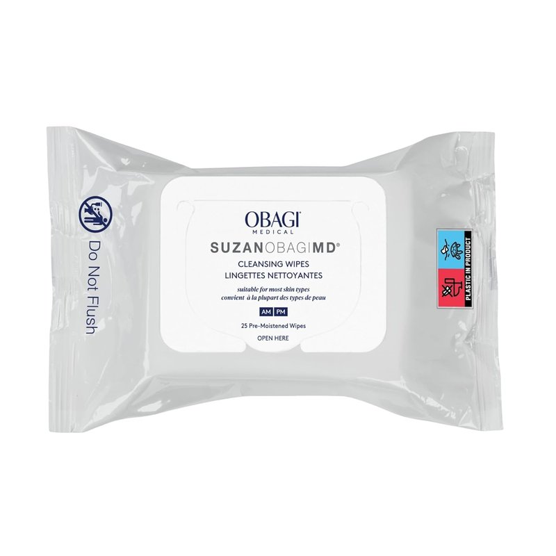 Obagi Medical Cleansing & Makeup Removing Wipes - 25 Count, Gentle & Effective