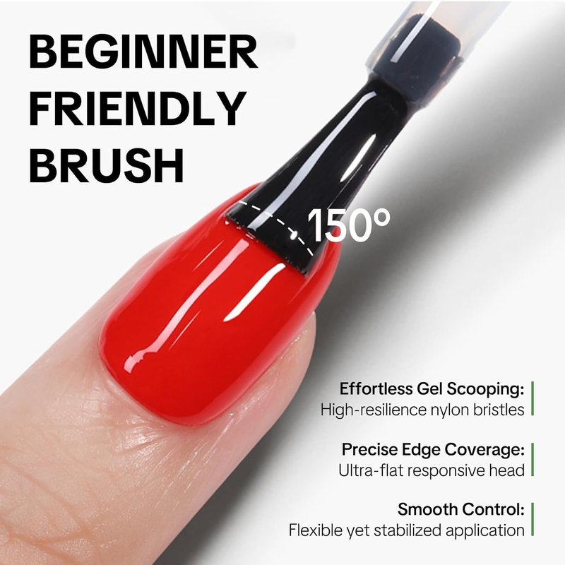 Love easy Top Coat for Nails, No Wipe High Glass Long Lasting 28+ Days, Chip Scratch Resistance Anti-yellowing Glossy Shine Manicure, Brush on Friendly for Home DIY Beginner (U V Lamp Needed)