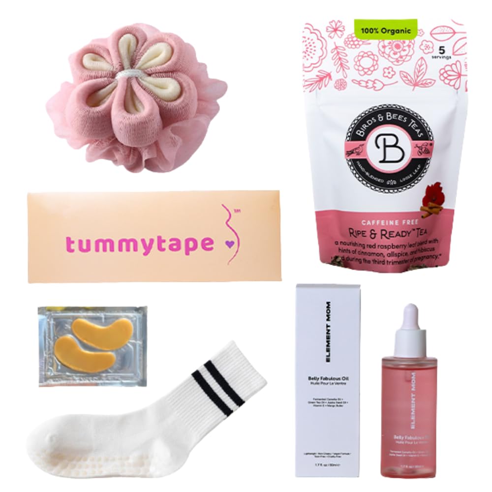 Rumbly 3rd Trimester Mom-to-Be Essentials Box - Gift for Expecting Moms - Care Package with Essential New Mommy Items & Pregnancy Must-Haves T3