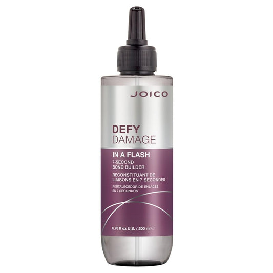 Joico Defy Damage In A Flash 7-Second Bond Building Hair Treatment | With Liquid Keratin | Quick Bond Strengthening & Protection | Color -Safe | Unique Liquid-To-Crème Formula | 6.76 Fl Oz
