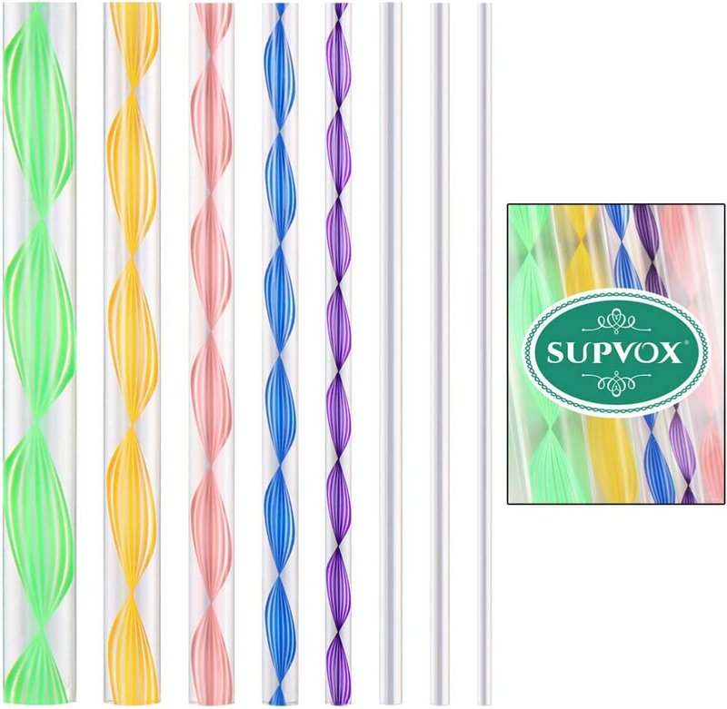 Acrylic Dotting Rods - 8pcs Nail Art Tools for Manicure & Wax Design | Twist Sticks
