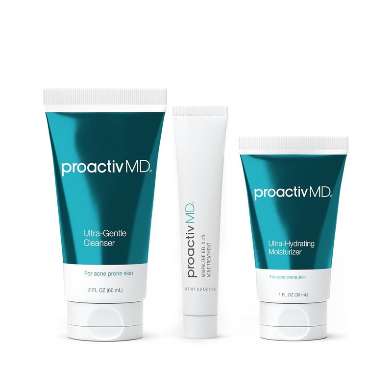Proactiv MD Acne Treatment Kit - 3-Step Routine with Ultra-Gentle Cleanser, Adapalene Gel & Moisturizer | 30-Day Supply