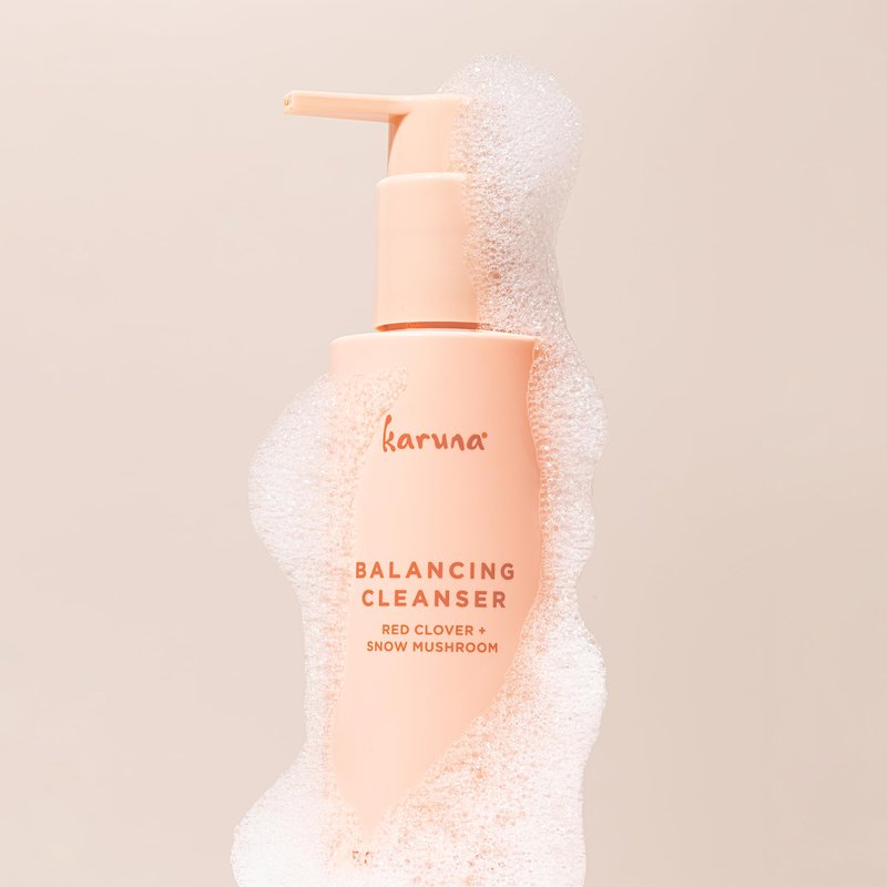 Karuna Balancing Facial Gel Cleanser | Gentle, Non-Stripping Daily Face Wash for All Skin Types | With Niacinamide, Hyaluronic Acid, and Snow Mushroom for Lightweight Hydration | 150 ml