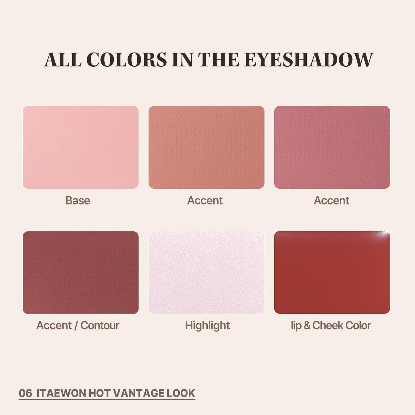 CHOSUNGAH BEAUTY My Magazine Eyeshadow Palette - Warm Deep Red, All-in-One Matte, Shimmer & Glitter Finishes, 5 Colors, Multi-use for Eyes, Lips & Cheeks, 0.23oz