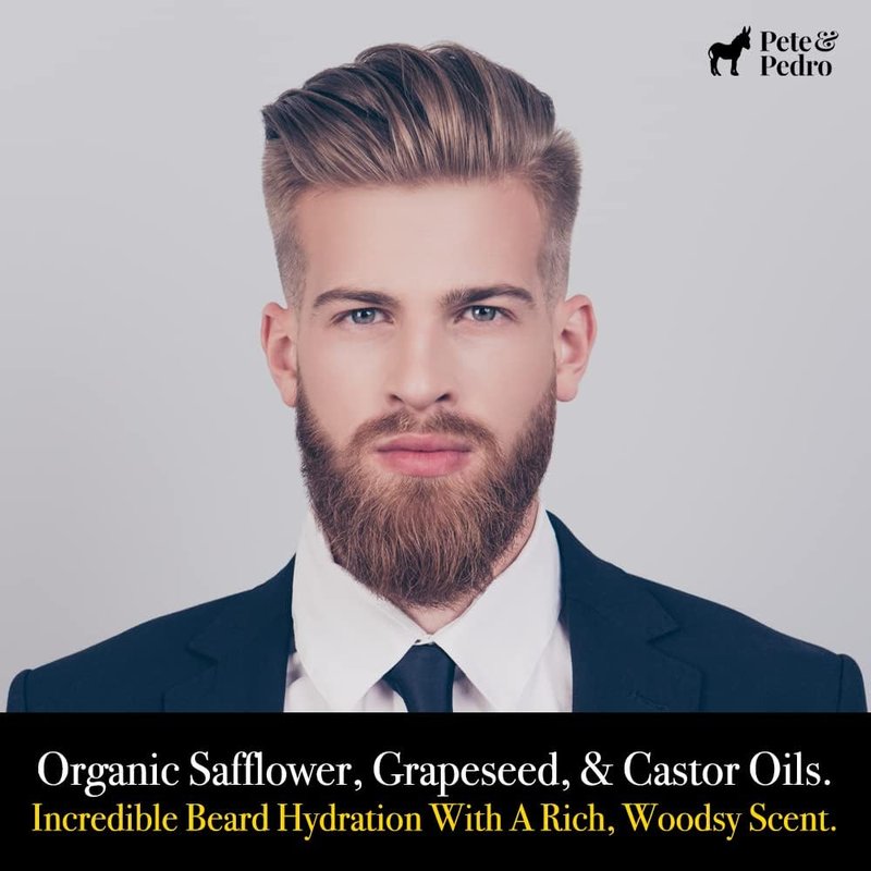 Beard Oil - 100% Natural & Organic | Hydrates, Softens, Reduces Itchiness | 2 oz.