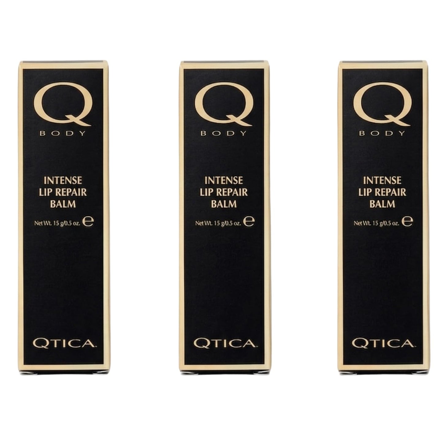 Qtica Intense Lip Repair Balm - Set of 3 by QTICA Beeswax Smooth Creamy Texture Restorative Lip Gel for Dry, Chapped Lips Instant Hydration, Softness