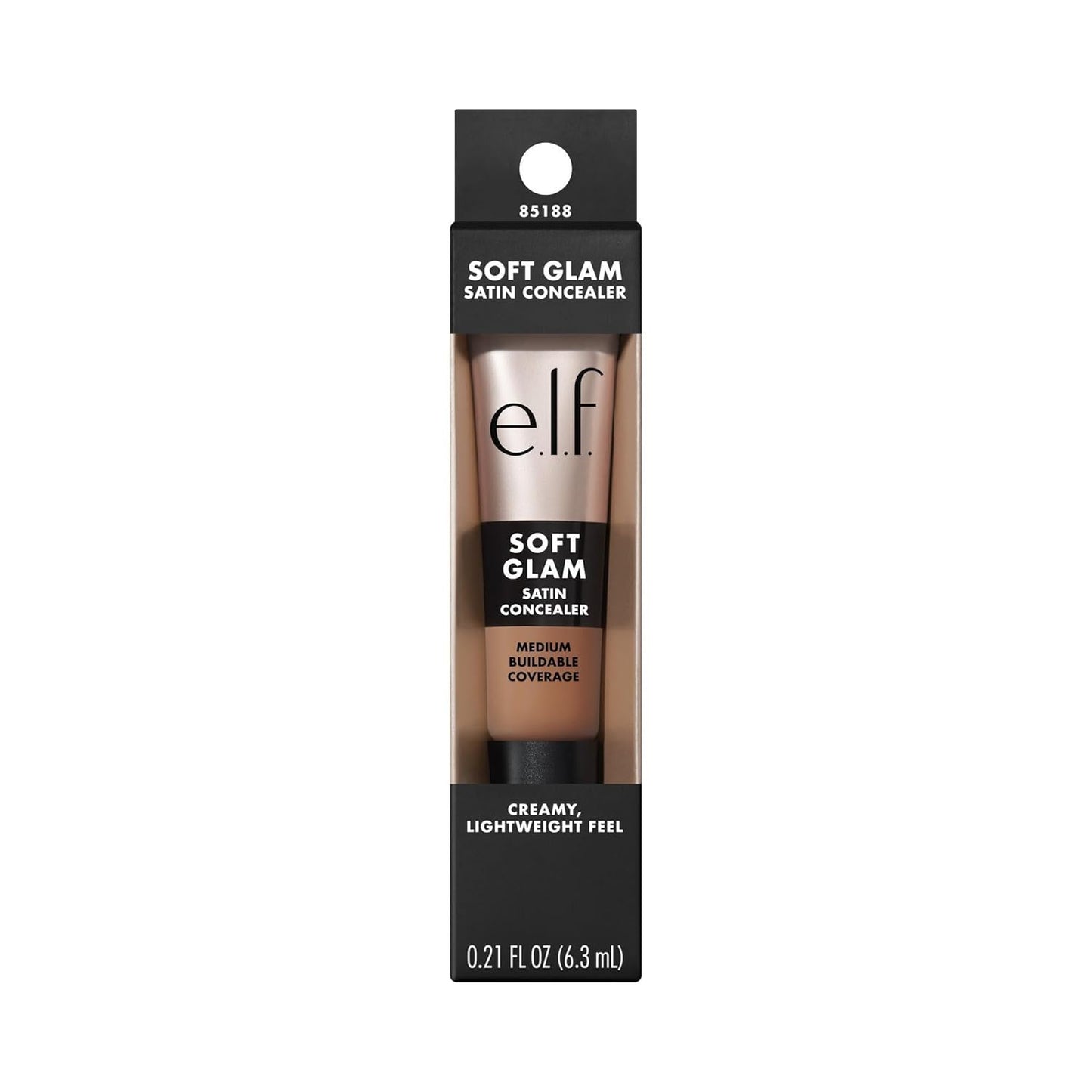 e.l.f. Soft Glam Satin Concealer - Medium Coverage for Blemishes & Under-Eye | Crease-Resistant, Vegan, 31 Medium Neutral