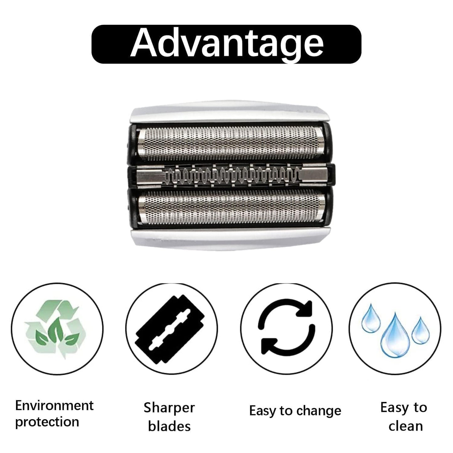 Braun 70S Replacement Head - Compatible with Braun Series 7 Electric Shavers | S7, 720cc, 730cc, 735s, 750cc, 760cc, 790cc