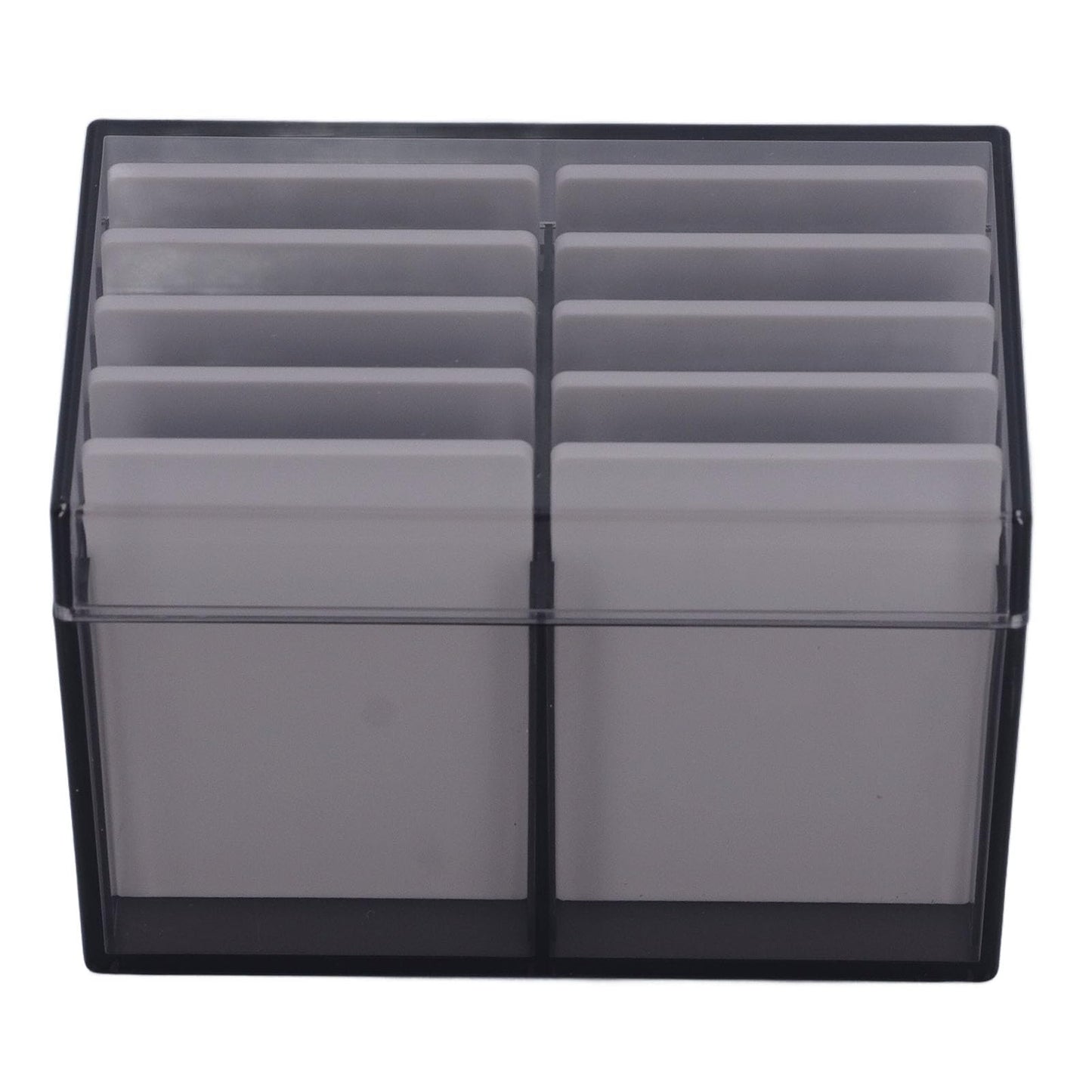 Eyelash Box Eyelash Extension Storage Case Organizers, 10 Layers Acrylic Eyelash Storage Box with Magnetic Bottom, False Eyelashes Glue Pallet Holder Display, Lash Extension Grafting Tool (Tea