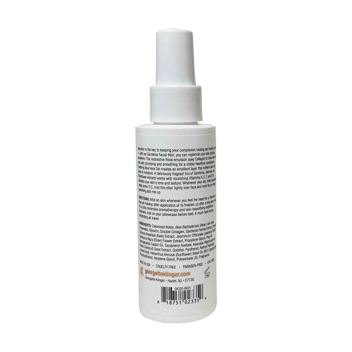 Gardenia Facial Mist - Collagen-Infused Hydrating Face Spray for Dewy, Smooth Skin | 4.2 oz