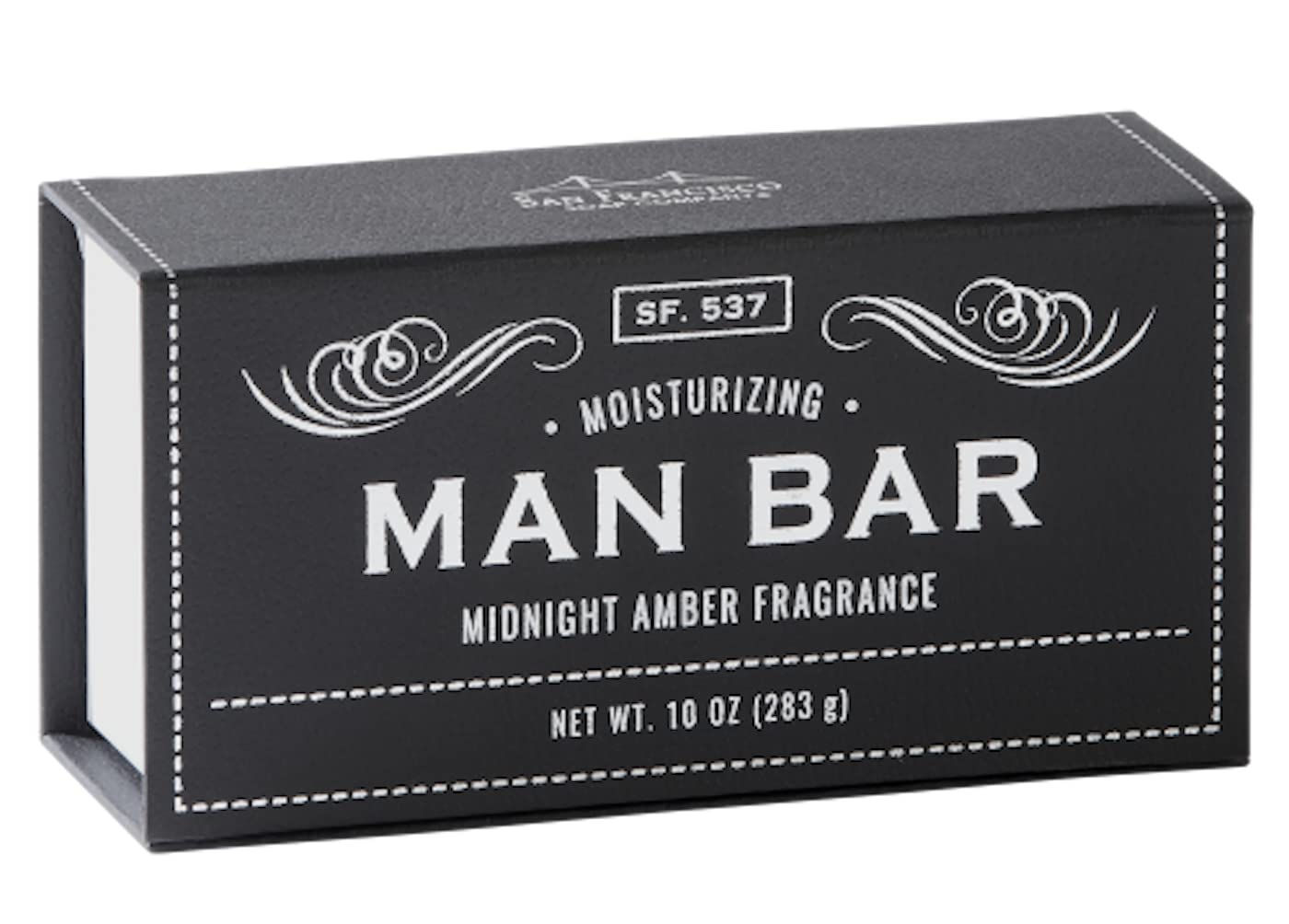 San Francisco Soap Company Man Bar Set of 3 10 oz. Soap Bars (Cardamom+Juniper, Midnight Amber, Exotic Musk + Sandalwood)