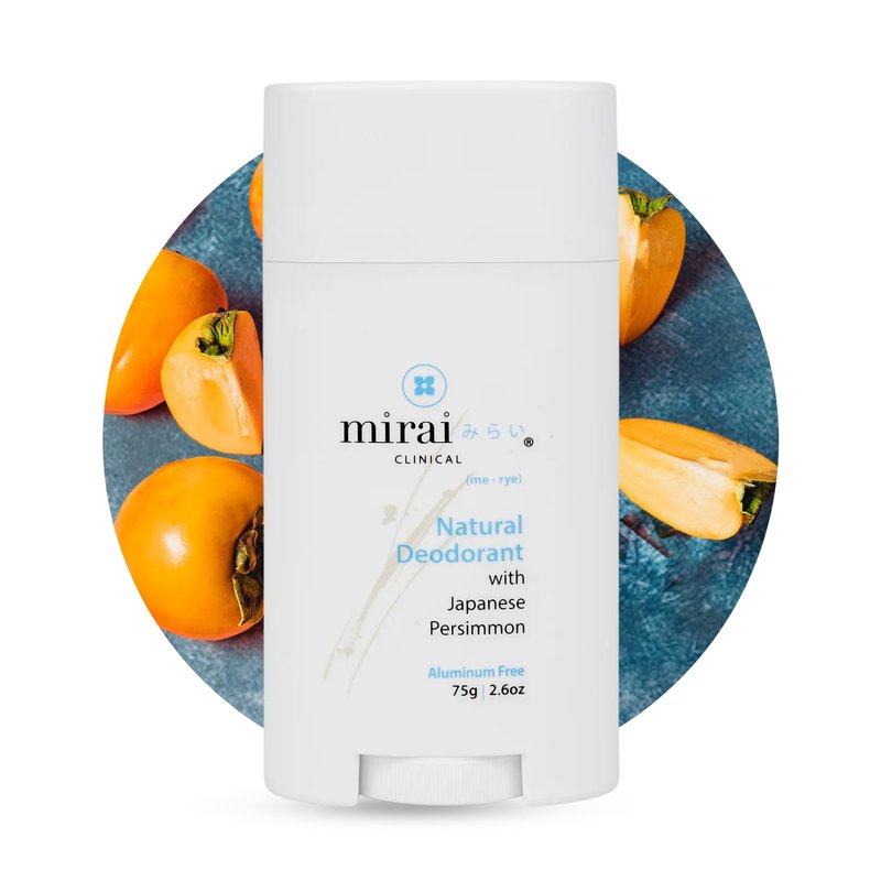 Mirai Clinical All Natural Deodorant for Women & Men | Aluminum-Free, Vegan, Unscented - 75g