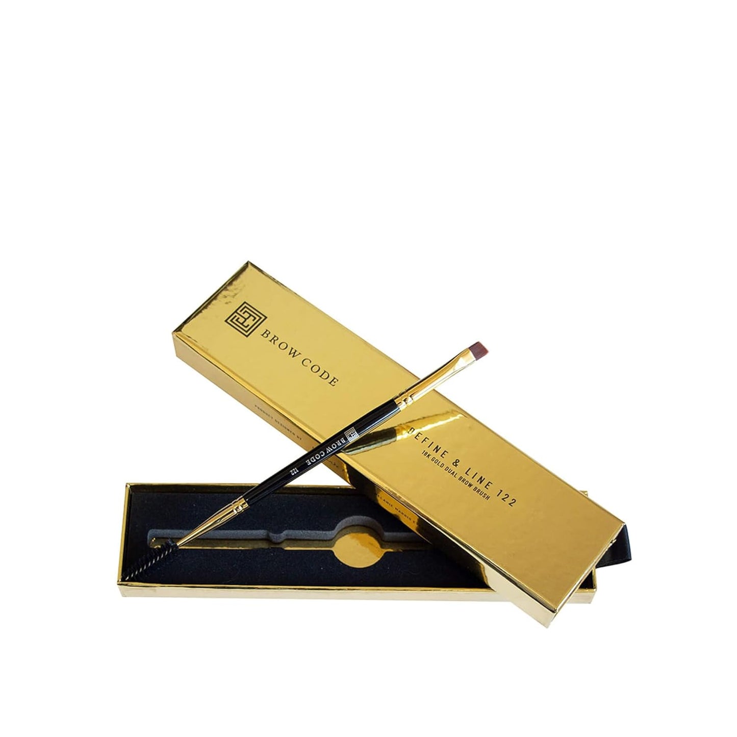 Brow Code Define & Line Brush - Precision Eyebrow Makeup Tool for Flawless Brows