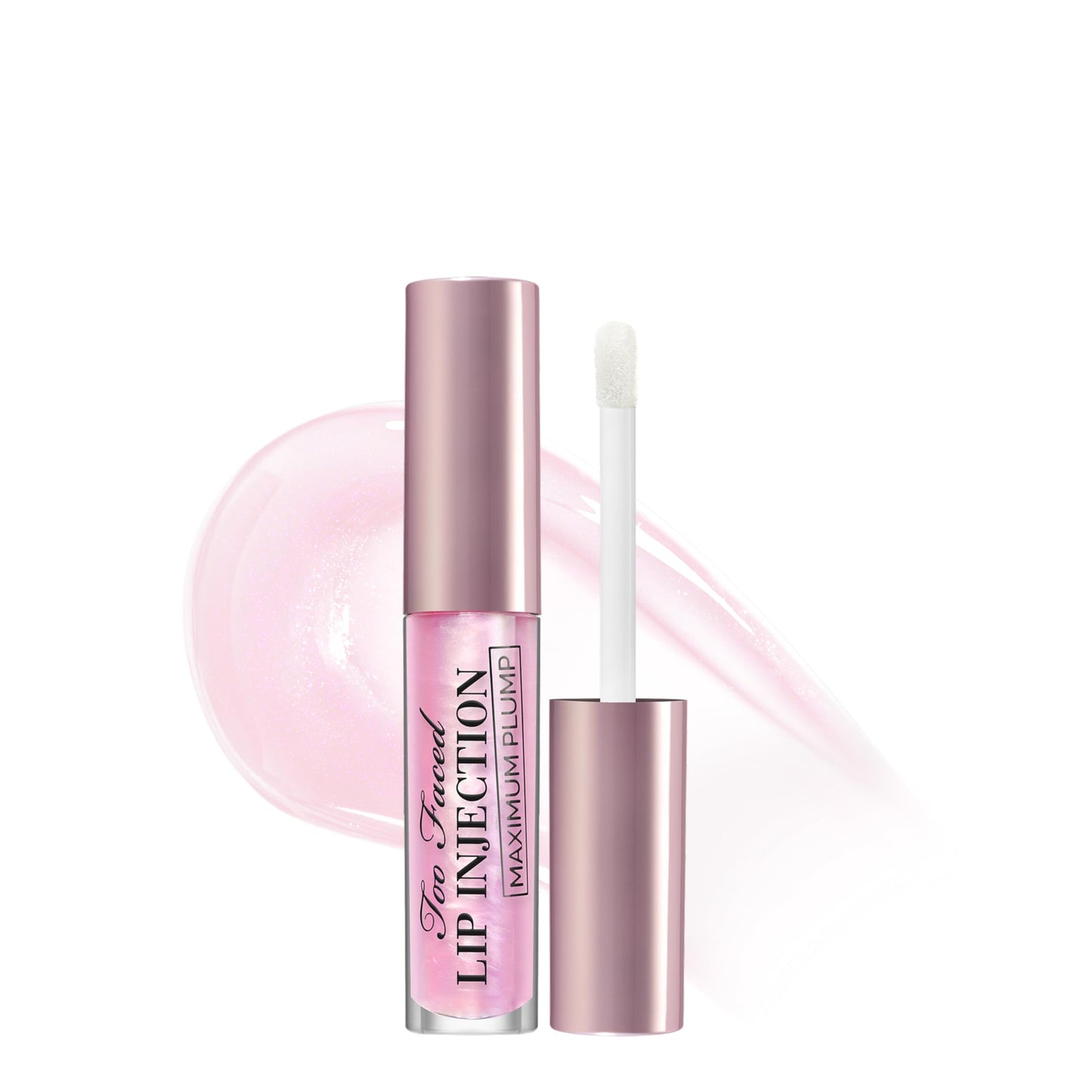Too Faced Lip Injection Maximum Plump Extra Strength Lip Plumper Gloss | Hydrating + Plumping, Travel Size, 0.1 Fl Oz, Original