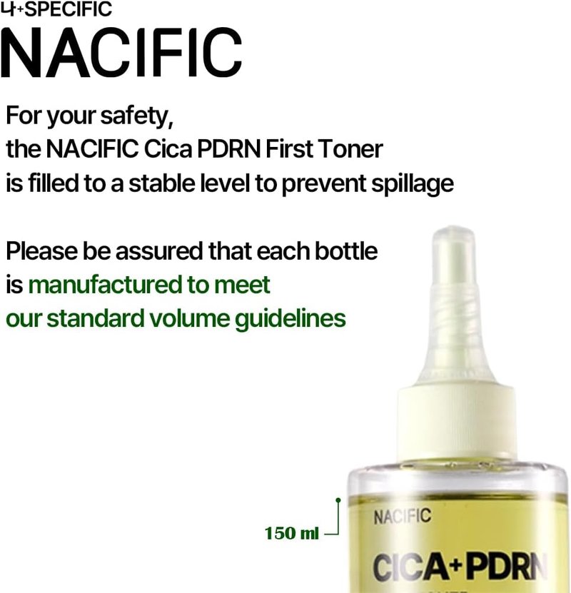 NACIFIC CICA PDRN First Toner - Soothing Centella Asiatica Formula for Sensitive Skin | 5.07 fl oz (150ml)