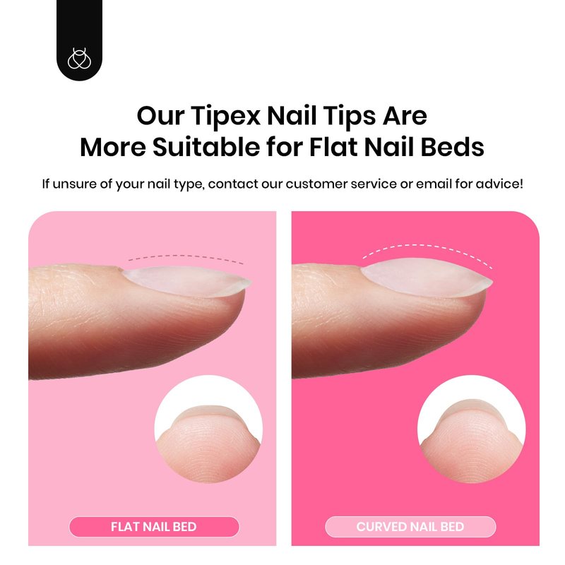 Beetles Tipex Instant Apex Nail Tips Kit,Long Coffin, 224PCS 16 Sizes, Reinforced Apex for Strong Long-Lasting Wear, 20g Solid Nail Glue, Mini UV Lamp