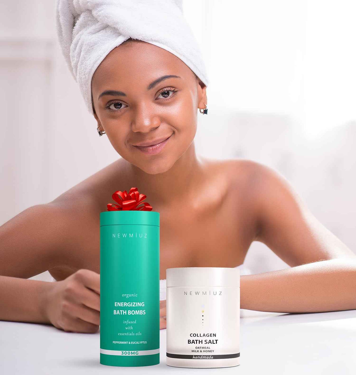 Menthol Fizzing Bath Bomb Eucalyptus Peppermint Epsom Salt Refreshing Bubble Spa with Essential Oil Infused Post Workout Sore Muscles Recovery Gift