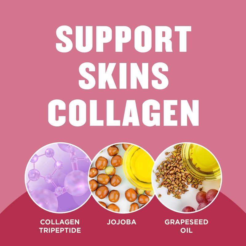 Gold Bond Plumping Collagen Body and Face Serum Lotion, Lightweight Hydrating Moisturizer with Collagen Peptide Complex, Jojoba and Grapeseed Oils to Visibly Plump Skin, Cherry Blossom, 8 oz, 2 Pack