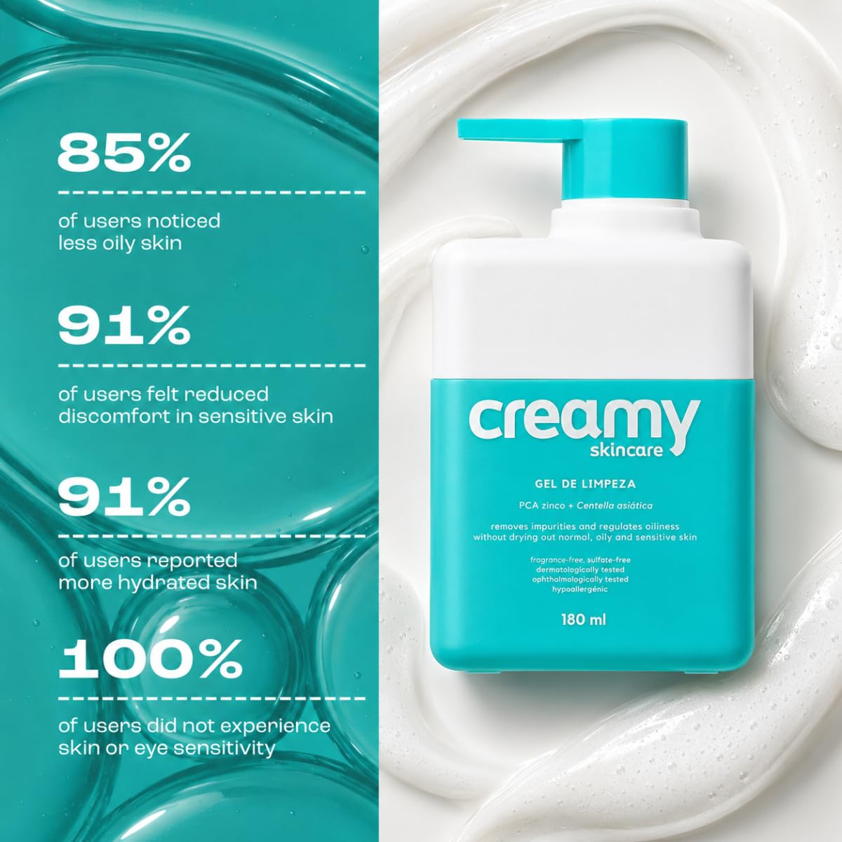 Creamy Gentle Oil-Control Cleansing Gel | Effective Cleansing for Balanced Skin | Gentle Hydration | Sulfate-free formula
