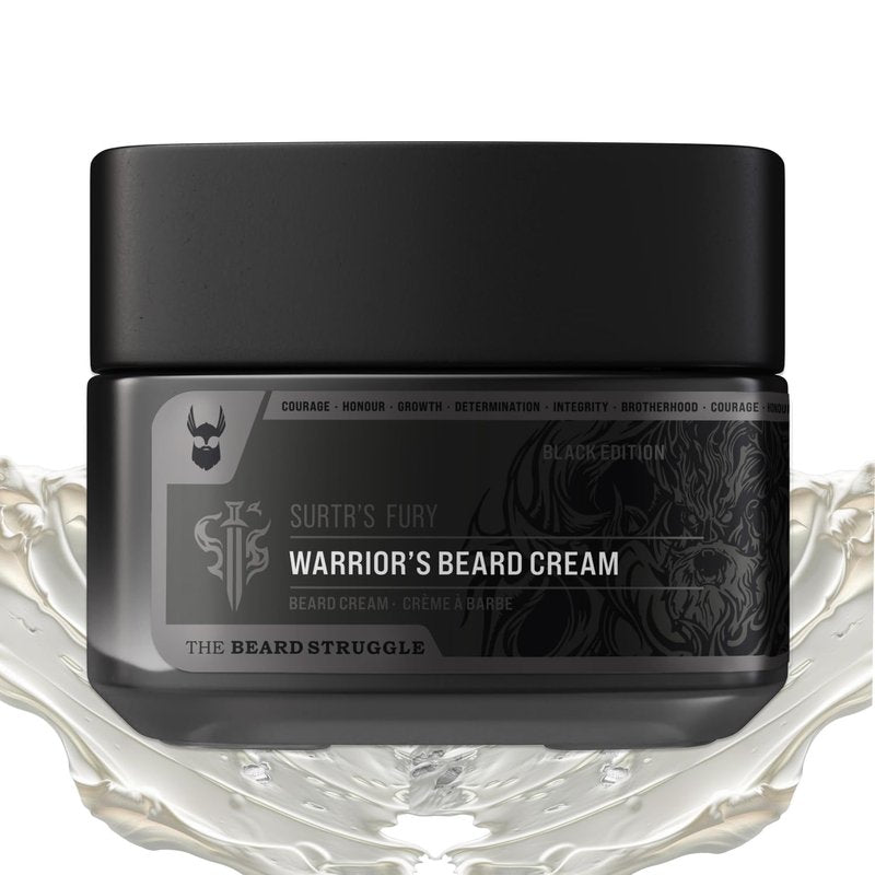 Beard Cream for Men - Surtr's Fury Beard Butter | Moisturizer & Softener with Avocado & Jojoba Oils - 50g