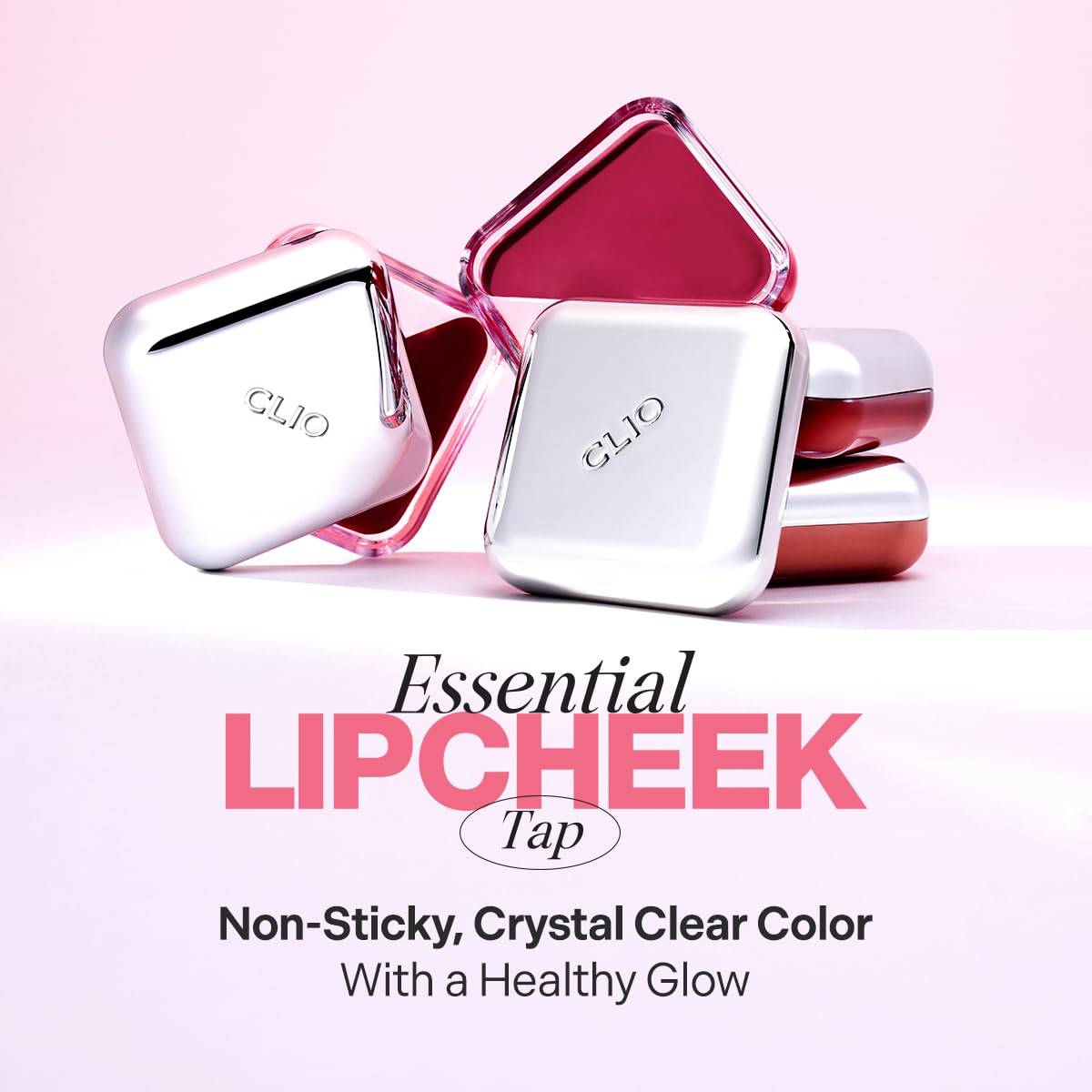 CLIO Essential Lip & Cheek Tap, Pocket Blush, Creamy & Buildable Color, Contour & Highlight Face, Dewy & Natural Glow Finish, Non-Greasy, Travel-Sized, Safe for Sensitive Skin (04 FROM BERRY)