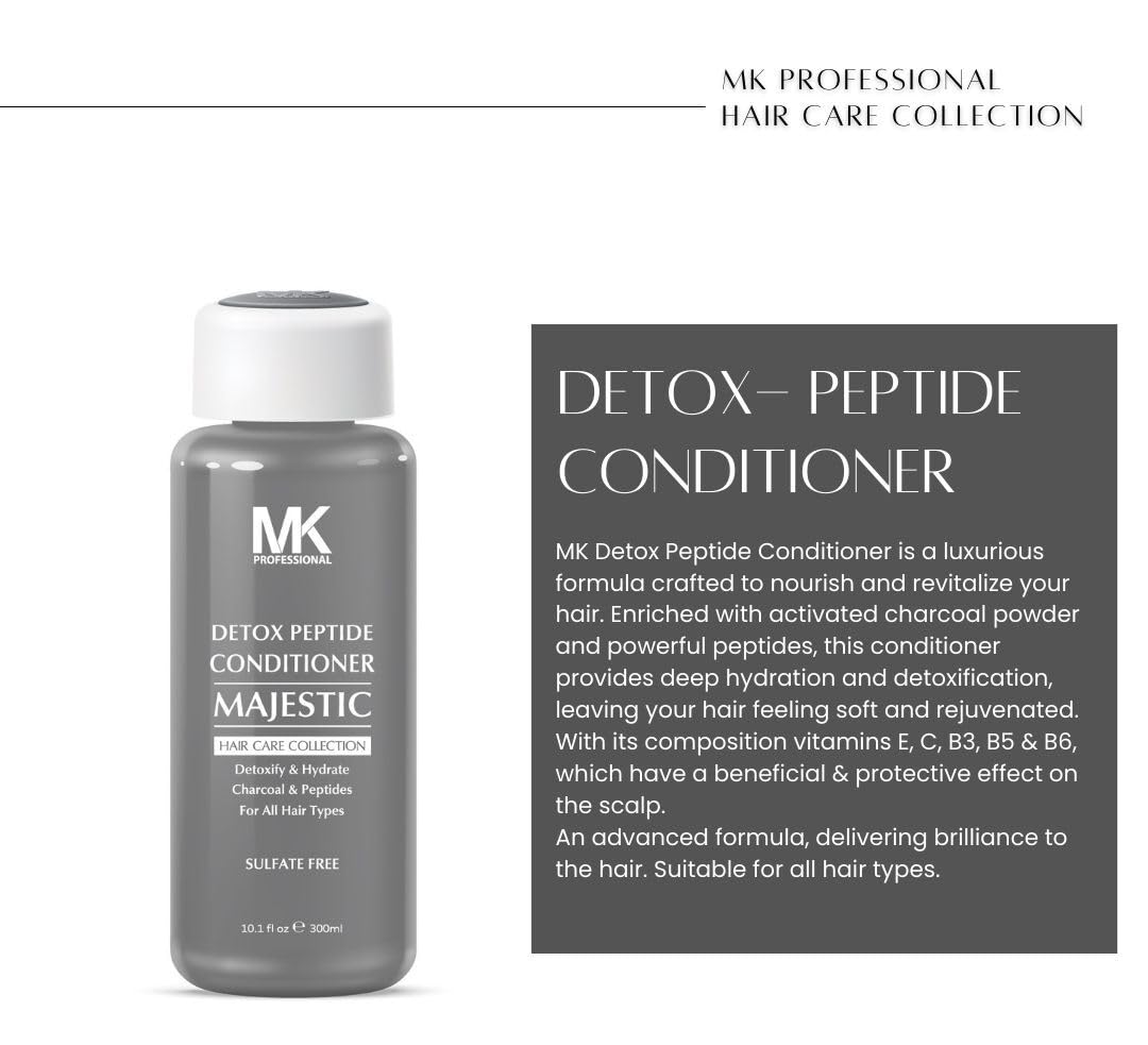 MK PROFESSIONAL Argan Oil Conditioner with Keratin, Sulphate Free Keratin Hair Treatment, Moroccan Oil Conditioner, Strengthens, Repair, Soft & Nourish Hair, Free from SLS & SLES - 10.1 Fl Oz / 300 ml