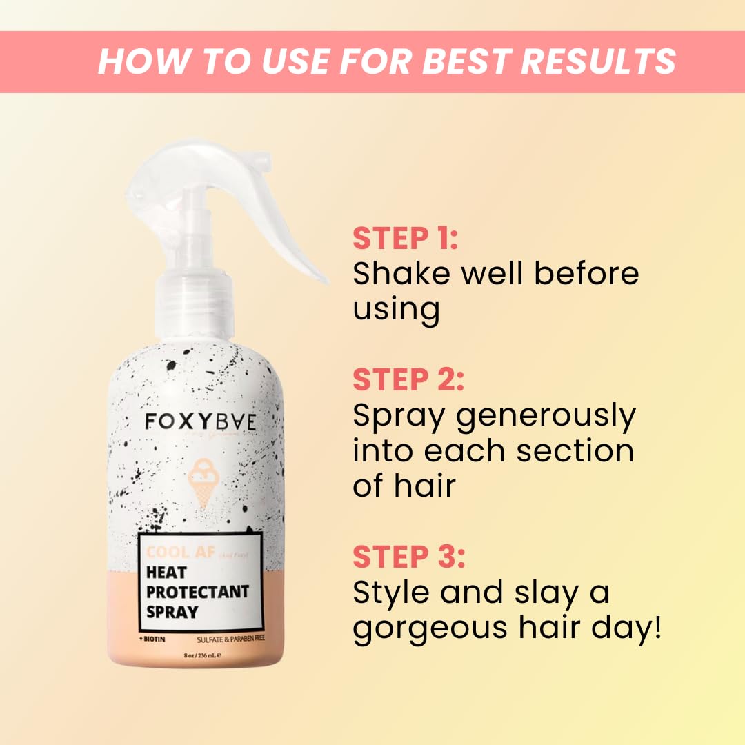 FoxyBae Heat Protectant Spray for Hair