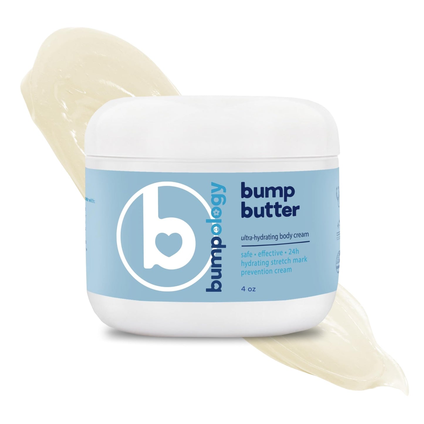 Bumpology Bump Butter, Hydrating Balm for Pregnancy, Stretch Marks, 4 oz