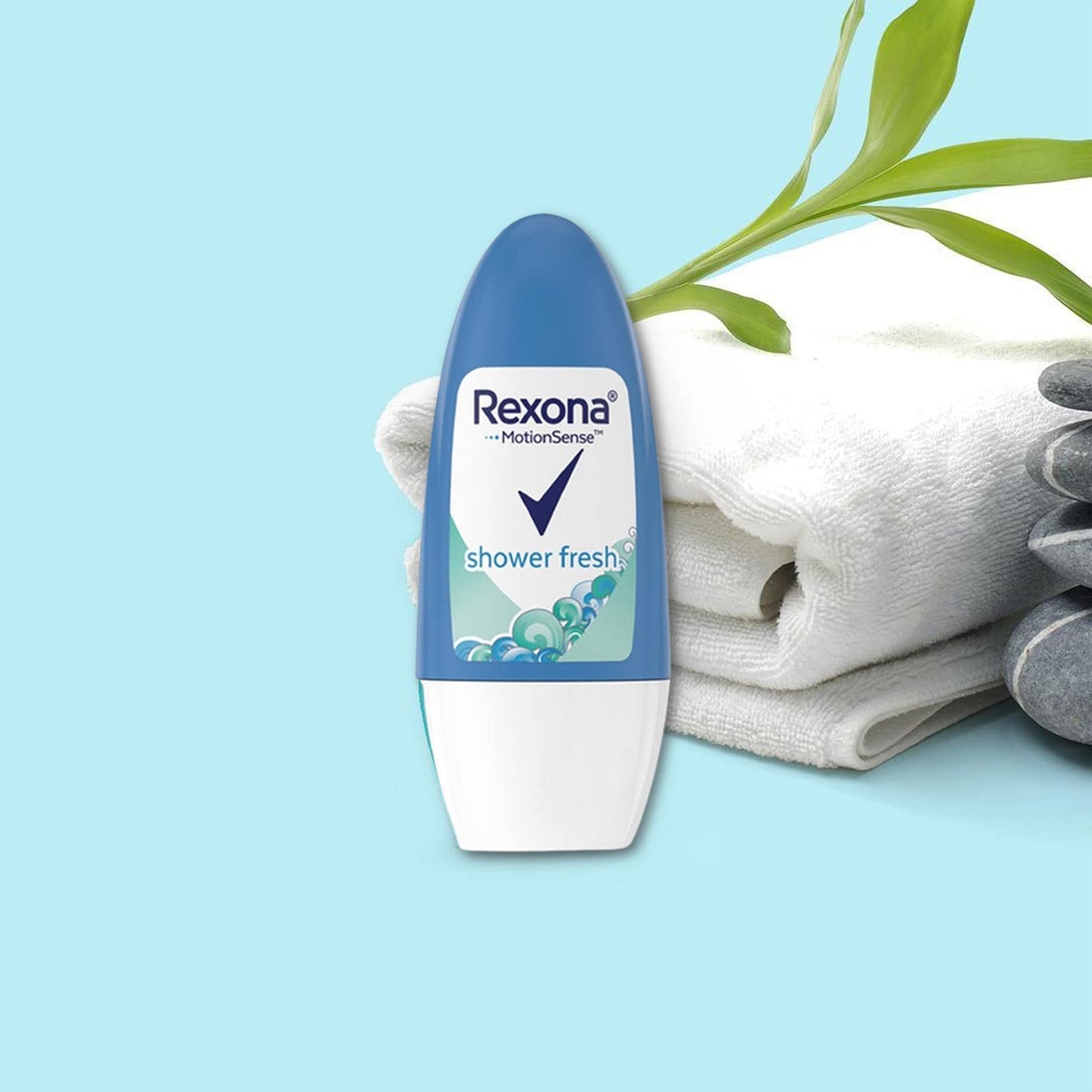 Rexona Shower Fresh- Roll On, Antiperspirant Deodorant For Women, Free Alcohol, 48 Hours Protection, Quick Dry, It helps reduce stains and protect you against sweat 50 ML (Pack of 3), 1.70 Fl Oz 1)